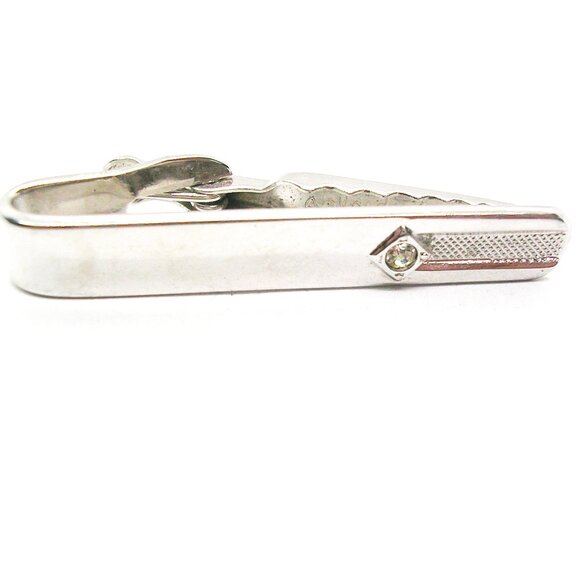 Vintage silver tone Shields Tie Clip classic Formal Necktie Accessory - Picture 2 of 3